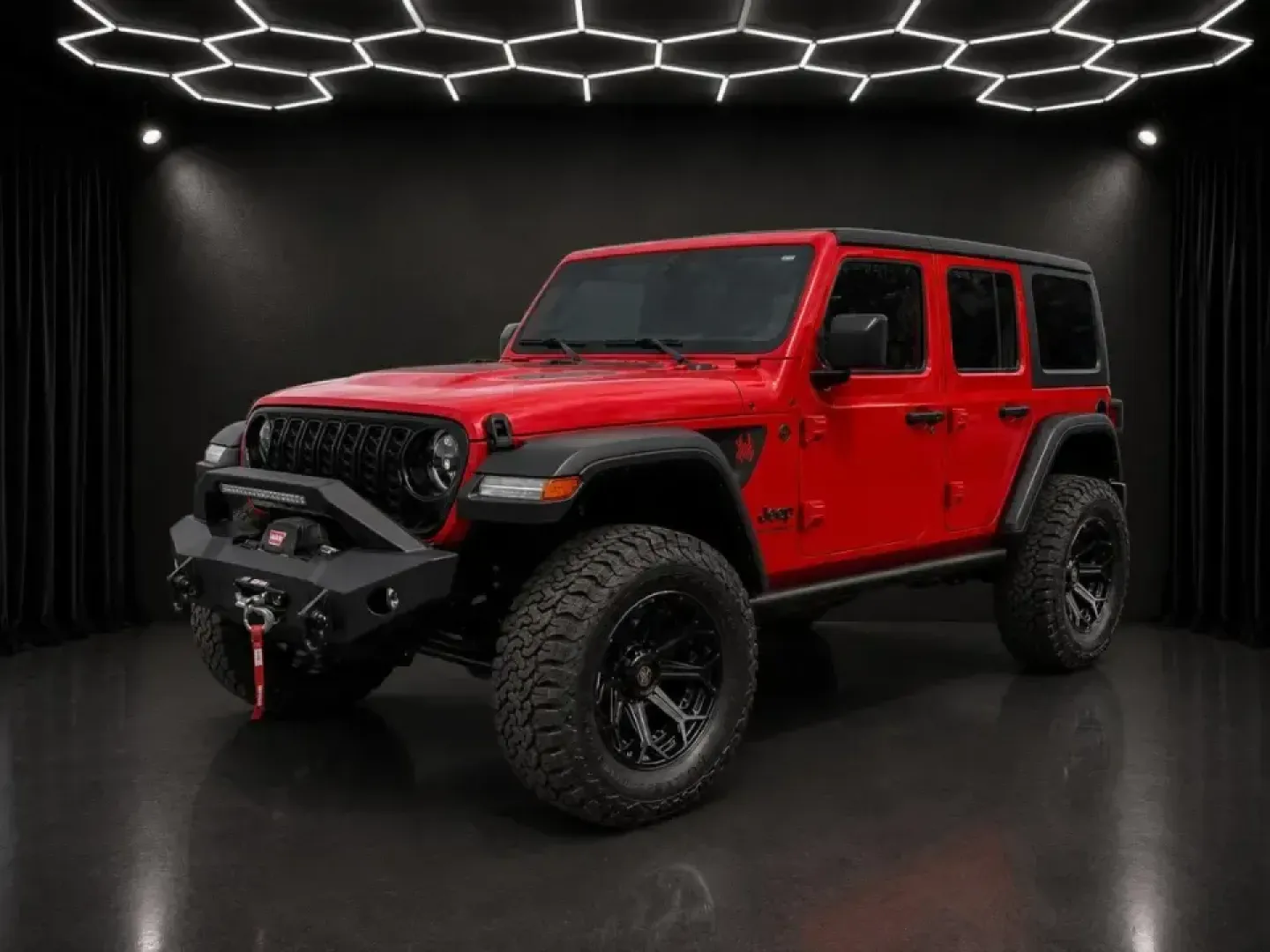 2024 /Black Leather Jeep Wrangler Willys (1C4PJXDN7RW) with an 2.0L engine, 6M transmission, located at 970 Woodlawn Dr., Farmington, MO, 63640, (573) 431-7800, 37.825642, -90.468674 - **Adventure Awaits: Experience the 2024 Jeep Wrangler Willys at Pettus CDJR Farmington!** <br /> <br /> If you're on the hunt for your next adventure vehicle that combines rugged capability with everyday comfort, look no further than the 2024 Jeep Wrangler Willys. Perfect for weekend getaways or dai - Photo#0