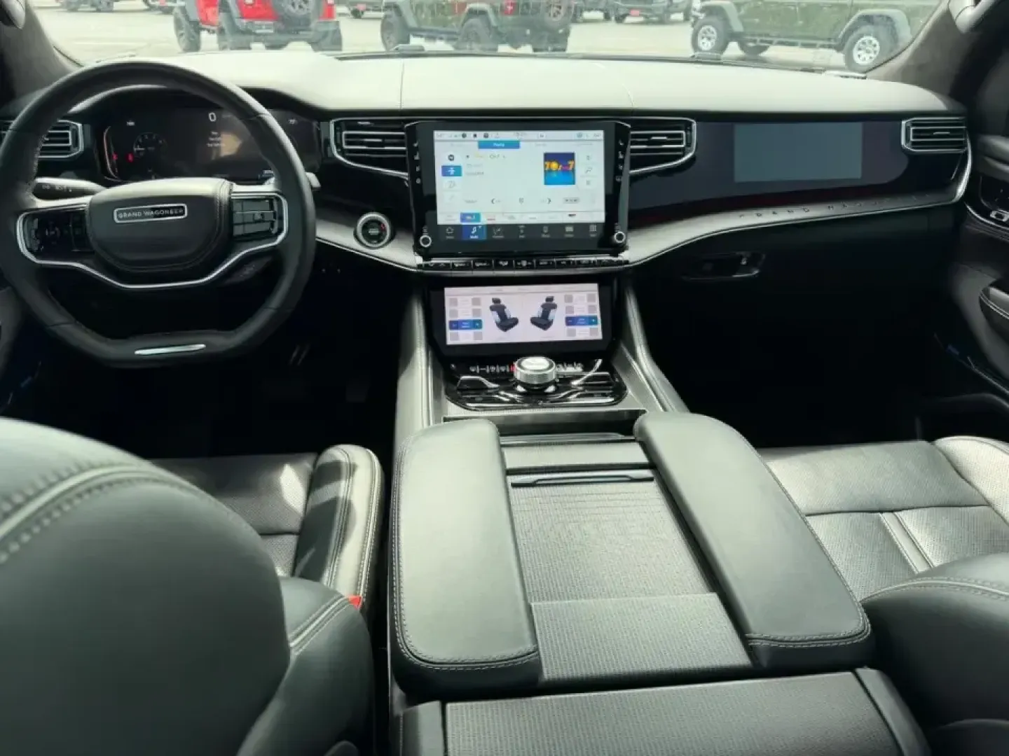 2024 /Global Black Leather Jeep Grand Wagoneer Series II (1C4SJVFP3RS) with an 3.0L I6 Hurricane HO Twin Turbo ESS engine, Automatic transmission, located at 970 Woodlawn Dr., Farmington, MO, 63640, (573) 431-7800, 37.825642, -90.468674 - Built for big weekends, long road trips, and everyday luxury family duty, this **2024 Jeep Grand Wagoneer Series II** is the kind of SUV that turns a simple drive into an event. Whether you're loading up for a lakeside getaway, shuttling kids and friends across town, or commuting in comfort from Far - Photo#13