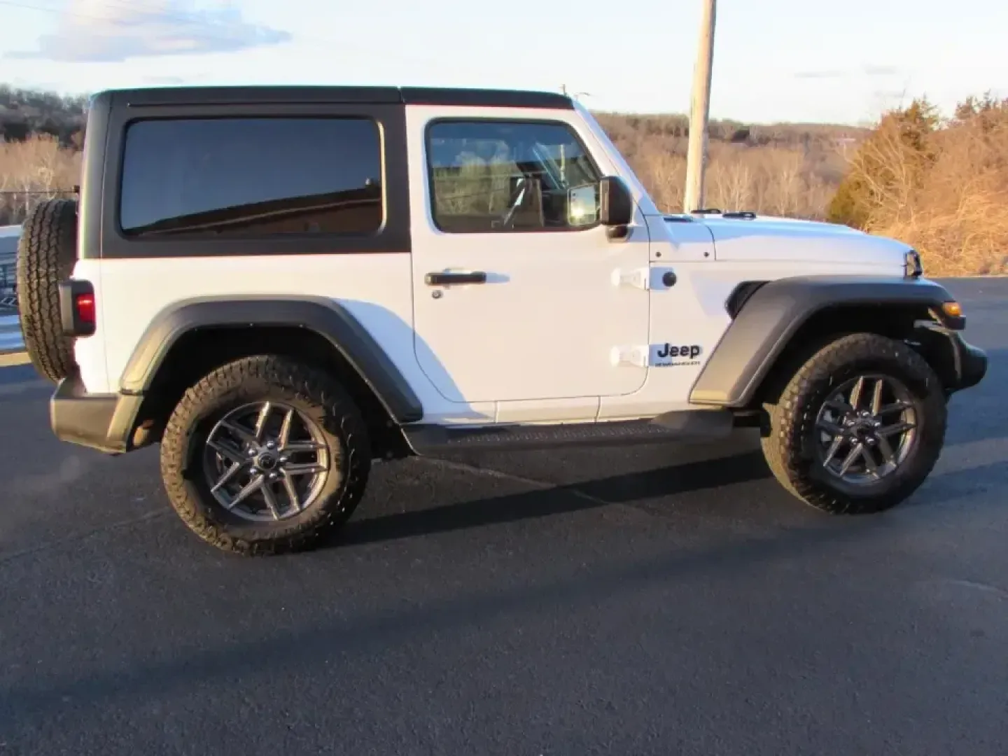 2025 /Black Jeep Wrangler Sport S (1C4PJXAN1SW) with an 2.0L L4 DOHC 16V TURBO engine, 6M transmission, located at 12830 Highway 21, De Soto, MO, 63020, (636) 337-7777, 38.153099, -90.573624 - **Unleash Your Adventurous Spirit with the 2025 Jeep Wrangler Sport S!**<br /> <br /> Are you ready to elevate your outdoor adventures or conquer your daily commute? The 2025 Jeep Wrangler Sport S isn't just an SUV; it's a lifestyle statement that excels in both rugged terrains and urban environment - Photo#7