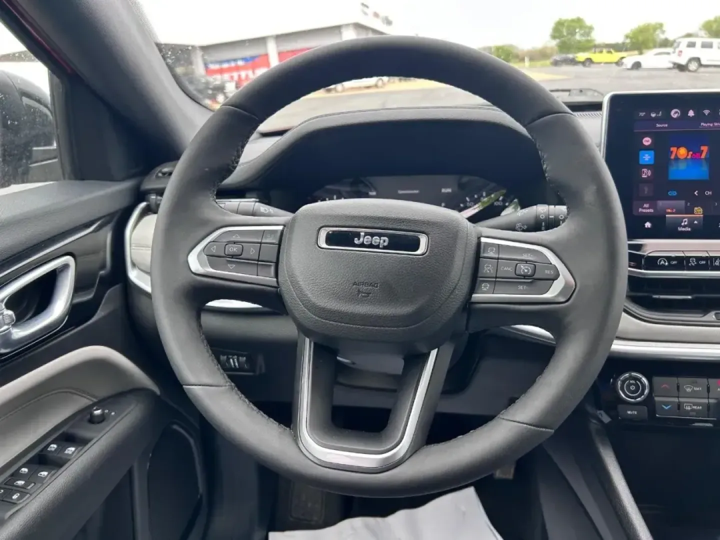 2024 /Black Leather Jeep Compass Limited (3C4NJDCNXRT) with an 2.0L I4 DOHC DI Turbo engine, Automatic transmission, located at 970 Woodlawn Dr., Farmington, MO, 63640, (573) 431-7800, 37.825642, -90.468674 - **Explore the Adventure with this 2024 Jeep Compass Limited Perfect for Your Next Journey!**<br /> <br /> Are you ready to elevate your driving experience and embrace the great outdoors? Meet the 2024 Jeep Compass Limited, a striking red hot pearlcoat SUV designed not just for daily commutes but fo - Photo#9