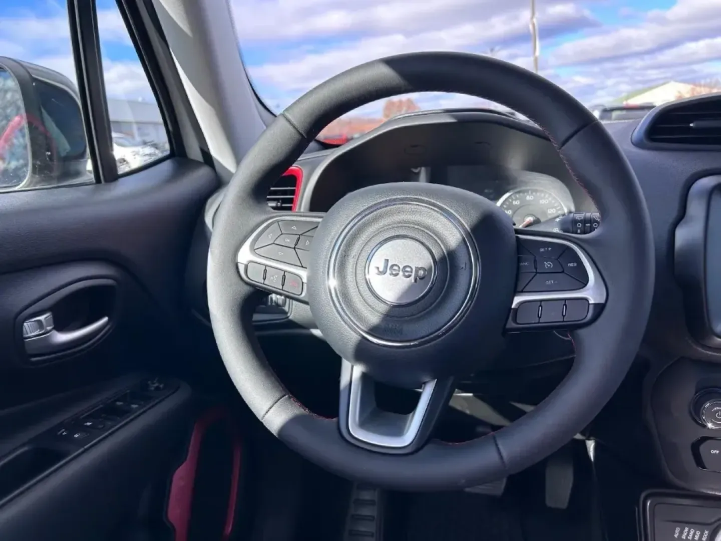 2023 /Black Cloth Jeep Renegade Trailhawk (ZACNJDC13PP) with an 1.3L I4 Turbo MAIR DI engine, Automatic transmission, located at 970 Woodlawn Dr., Farmington, MO, 63640, (573) 431-7800, 37.825642, -90.468674 - Are you ready to elevate your adventures? Introducing the 2023 Jeep Renegade Trailhawk-your ultimate companion for weekend getaways, daily commutes, and everything in between. With its rugged design and advanced features, this compact crossover is perfect for those who seek both style and practicali - Photo#9