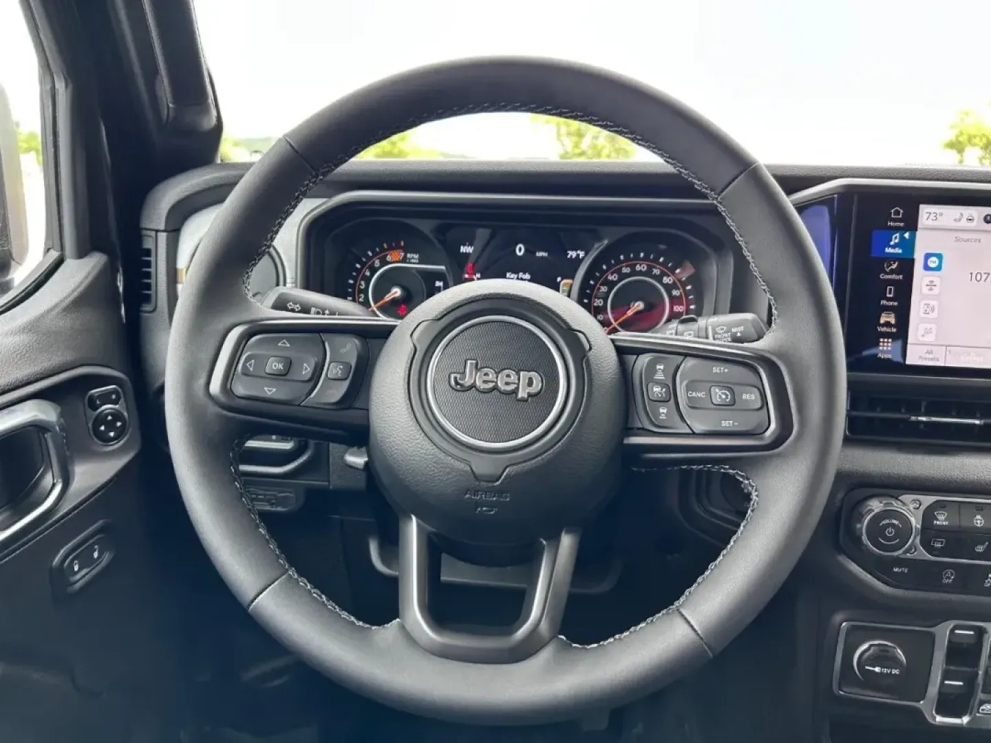 2025 /Black Cloth Jeep Wrangler Sport S (1C4PJXDG8SW) with an 3.6L V6 24V VVT UPG I engine, located at 970 Woodlawn Dr., Farmington, MO, 63640, (573) 431-7800, 37.825642, -90.468674 - Experience the thrill of adventure with the 2025 Jeep Wrangler Sport S, the perfect companion for weekend escapades and off-road journeys. Whether you're navigating the rugged trails of the Ozarks or cruising through the scenic views around Farmington, MO, this SUV is designed to elevate your lifest - Photo#10