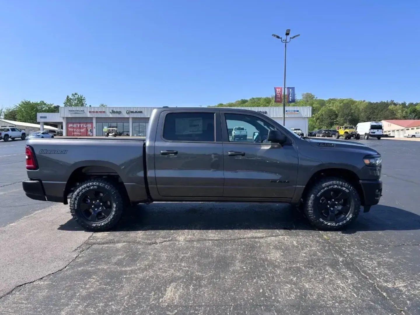 2025 /Black Cloth Ram 1500 Tradesman (1C6SRFGP1SN) with an 3.0L I6 Hurricane SO Twin Turbo ESS engine, Automatic transmission, located at 970 Woodlawn Dr., Farmington, MO, 63640, (573) 431-7800, 37.825642, -90.468674 - NEW 2025 Ram 1500 Tradesman from Pettus CDJR Farmington, Farmington MO. - Photo#0