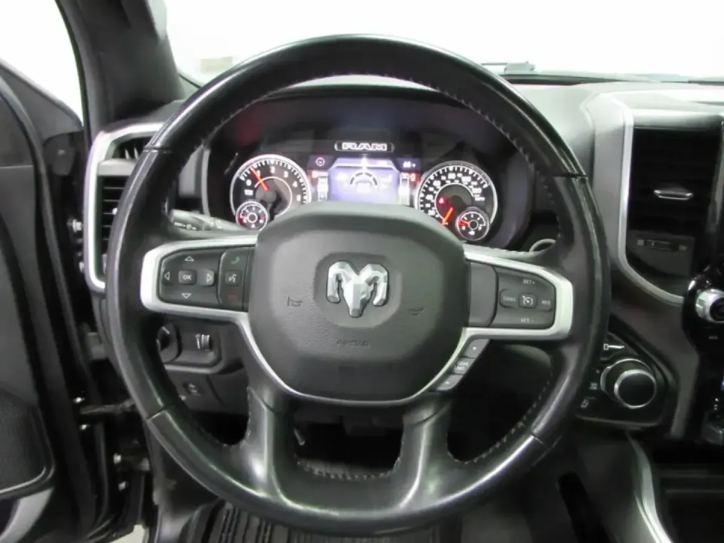 2023 /Black Ram 1500 Big Horn/Lone Star (1C6SRFFTXPN) with an 5.7L V8 OHV 16V engine, 8A transmission, located at 12830 Highway 21, De Soto, MO, 63020, (636) 337-7777, 38.153099, -90.573624 - Whether you're hauling mulch for a weekend project, towing a boat to the lake, or simply wanting a confident daily driver for Missouri backroads, this **2023 Ram 1500 Big Horn/Lone Star** is built for real life. With **Four Wheel Drive**, a strong **5.7L V8 OHV 16V** paired to an **8-speed automatic - Photo#22