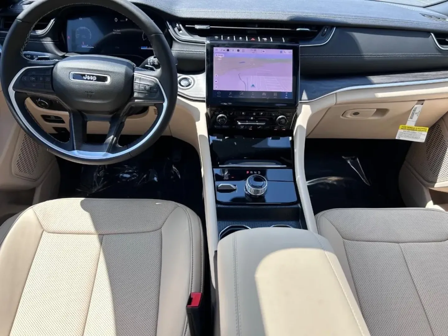 2025 /Wicker Beige/Black Leather Jeep Grand Cherokee Limited (1C4RJKBG5S8) with an 3.6L V6 24V VVT UPG I engine, located at 970 Woodlawn Dr., Farmington, MO, 63640, (573) 431-7800, 37.825642, -90.468674 - Explore the open road with confidence and style in the stunning 2025 Jeep Grand Cherokee L Limited, now available at Pettus CDJR Farmington. Located at 970 Woodlawn Drive in Farmington, MO, our OEM dealership specializes in quality used vehicles and is committed to helping you find the perfect match - Photo#11