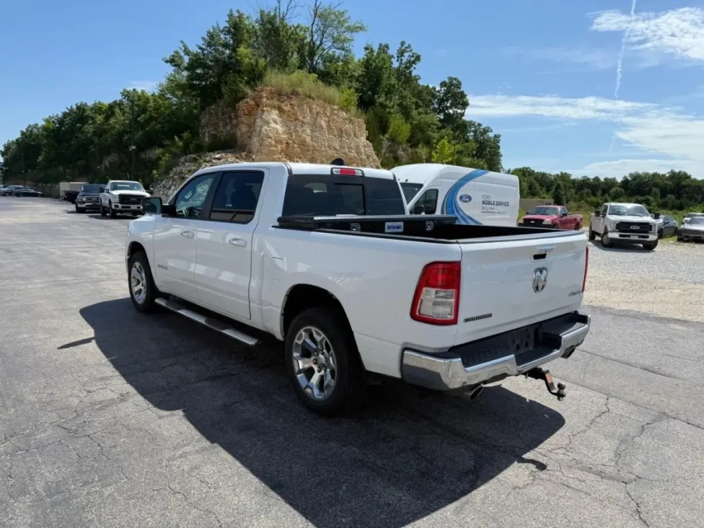 2019 /Diesel Gray/Black Cloth Ram 1500 Big Horn/Lone Star (1C6SRFFTXKN) with an Other engine, located at 12836 Highway 21, De Soto, MO, 63020, (636) 337-7777, 38.151867, -90.575615 - Are you in search of a powerful and versatile truck that can handle everything from weekend adventures to daily commutes? Look no further than this stunning 2019 Ram 1500 Big Horn/Lone Star, available now at Pettus Ford De Soto. This exceptional pre-owned truck, with only 33,980 miles, is perfect fo - Photo#33