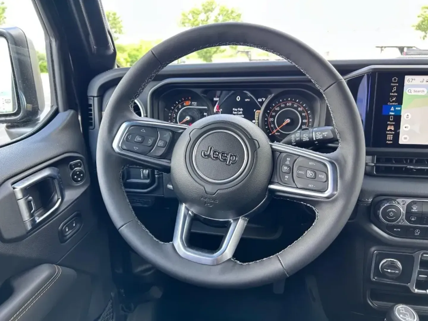 2025 /Black Leather Jeep Wrangler Sahara (1C4PJXEG1SW) with an 3.6L V6 engine, Automatic transmission, located at 970 Woodlawn Dr., Farmington, MO, 63640, (573) 431-7800, 37.825642, -90.468674 - **Unleash Adventure with the 2025 Jeep Wrangler Sahara at Pettus CDJR Farmington!**<br /> <br /> If you're seeking a vehicle that embodies freedom and adventure, look no further than the stunning 2025 Jeep Wrangler Sahara, now available at Pettus CDJR Farmington. Located at 970 Woodlawn Drive, Farmi - Photo#10
