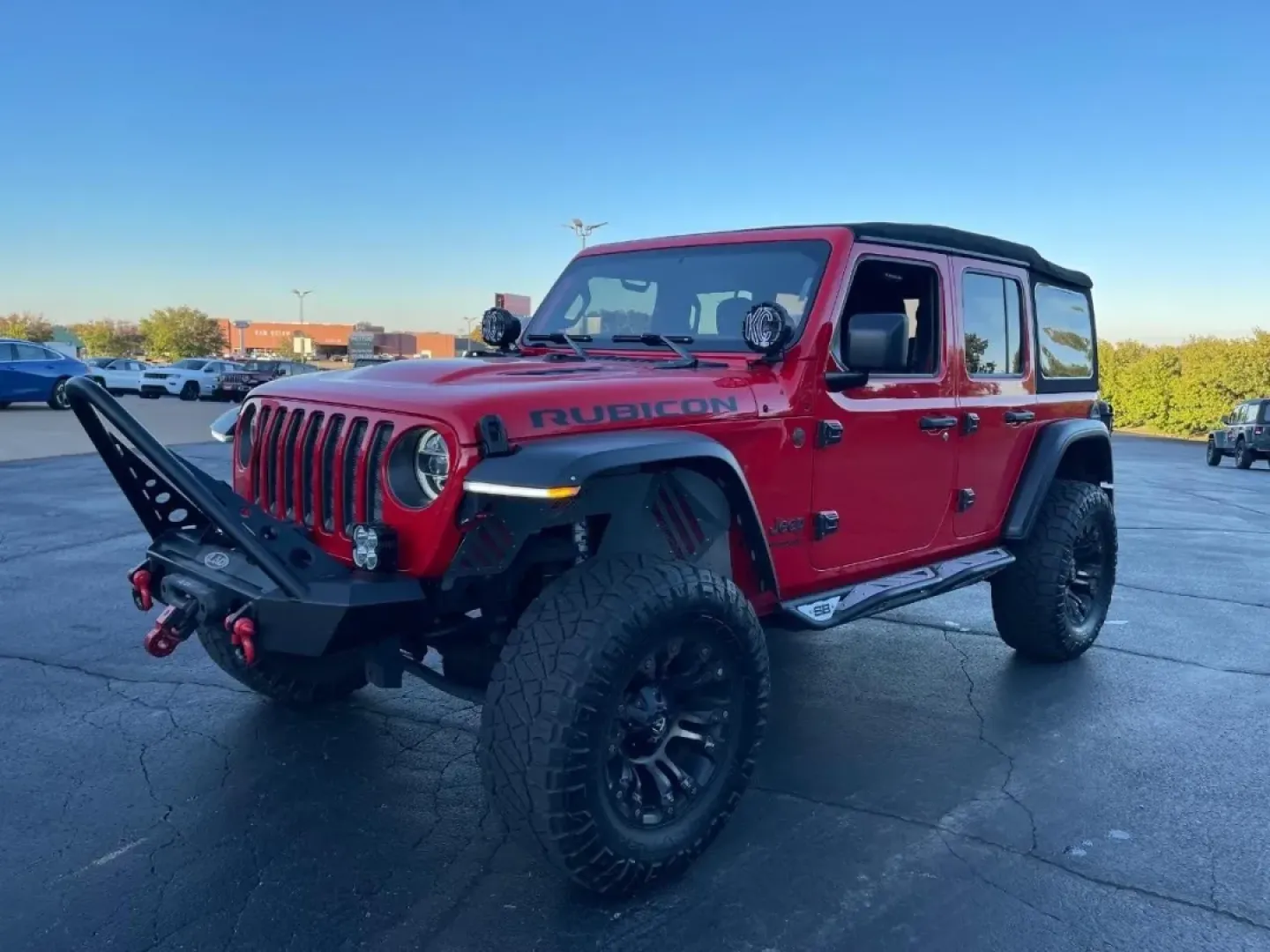 2018 /Black Cloth Jeep Wrangler Unlimited Rubicon (1C4HJXFGXJW) with an 3.6L V6 24V VVT UPG I engine, located at 970 Woodlawn Dr., Farmington, MO, 63640, (573) 431-7800, 37.825642, -90.468674 - **Adventure Awaits in Your 2018 Jeep Wrangler Perfect for Weekend Escapes!**<br /> <br /> Looking for an SUV that can take you from city streets to rugged trails with ease? The 2018 Jeep Wrangler, available now at Pettus CDJR Farmington, is the perfect companion for your weekend adventures and ever - Photo#0