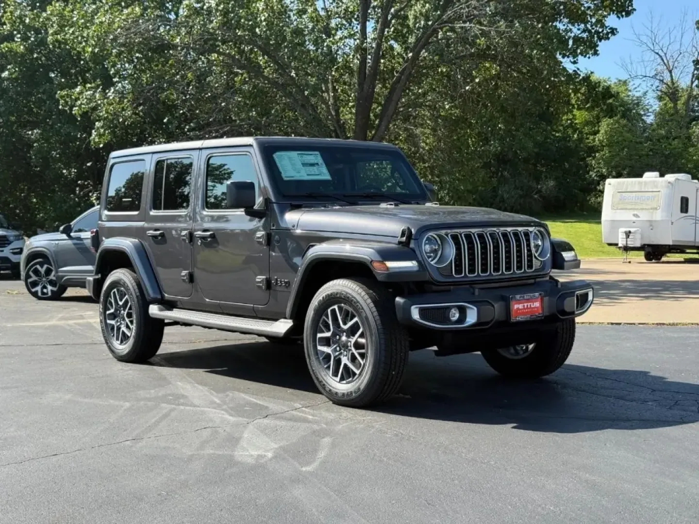 2025 /Black Leather Jeep Wrangler Sahara (1C4PJXEG2SW) with an 3.6L V6 engine, Automatic transmission, located at 970 Woodlawn Dr., Farmington, MO, 63640, (573) 431-7800, 37.825642, -90.468674 - Adventure awaits with the 2025 Jeep Wrangler Sahara, an SUV designed for those who crave both rugged exploration and everyday practicality. Perfect for weekend getaways to nearby destinations like the Mark Twain National Forest or leisurely drives through vibrant neighborhoods in Farmington, MO, thi - Photo#0