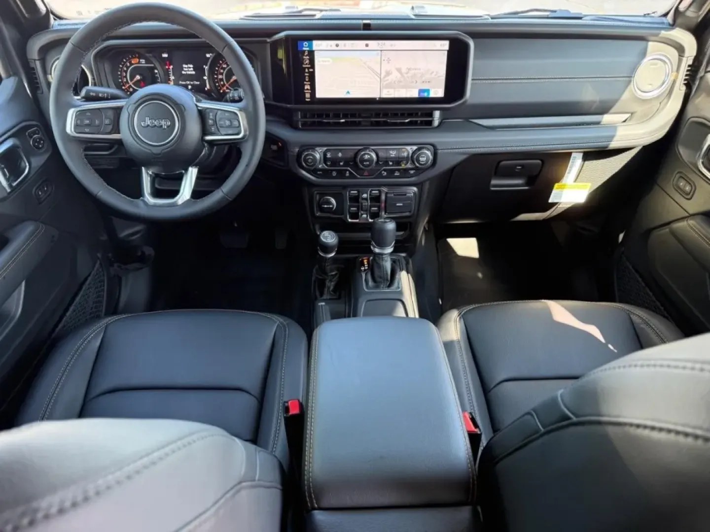 2025 /Black Leather Jeep Wrangler Sahara (1C4PJXEG2SW) with an 3.6L V6 engine, Automatic transmission, located at 970 Woodlawn Dr., Farmington, MO, 63640, (573) 431-7800, 37.825642, -90.468674 - Adventure awaits with the 2025 Jeep Wrangler Sahara, an SUV designed for those who crave both rugged exploration and everyday practicality. Perfect for weekend getaways to nearby destinations like the Mark Twain National Forest or leisurely drives through vibrant neighborhoods in Farmington, MO, thi - Photo#6