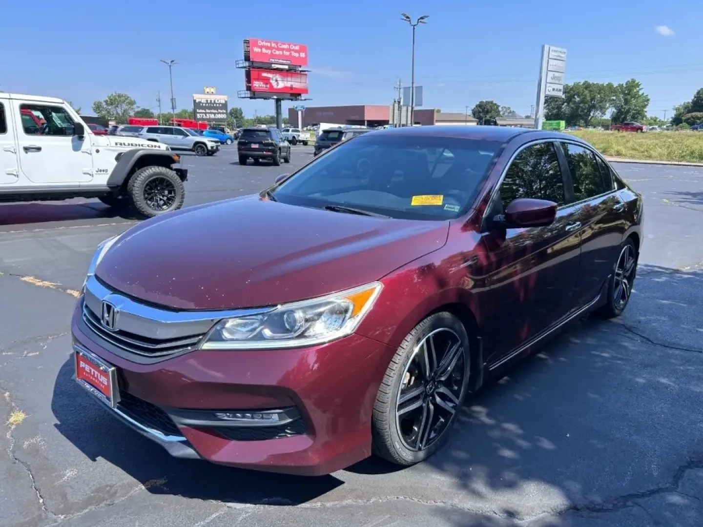 2016 /Black Leather Trimmed Honda Accord Sport (1HGCR2F54GA) with an 2.4L 16-Valve DOHC i-VTEC I-4 engine, Automatic transmission, located at 970 Woodlawn Dr., Farmington, MO, 63640, (573) 431-7800, 37.825642, -90.468674 - **Discover the Perfect Blend of Comfort and Efficiency with this 2016 Honda Accord Sedan at Pettus CDJR Farmington!**<br /> <br /> Are you seeking a reliable vehicle that effortlessly combines style, efficiency, and spaciousness for your daily commute or weekend getaways? Look no further! This 2016 - Photo#5