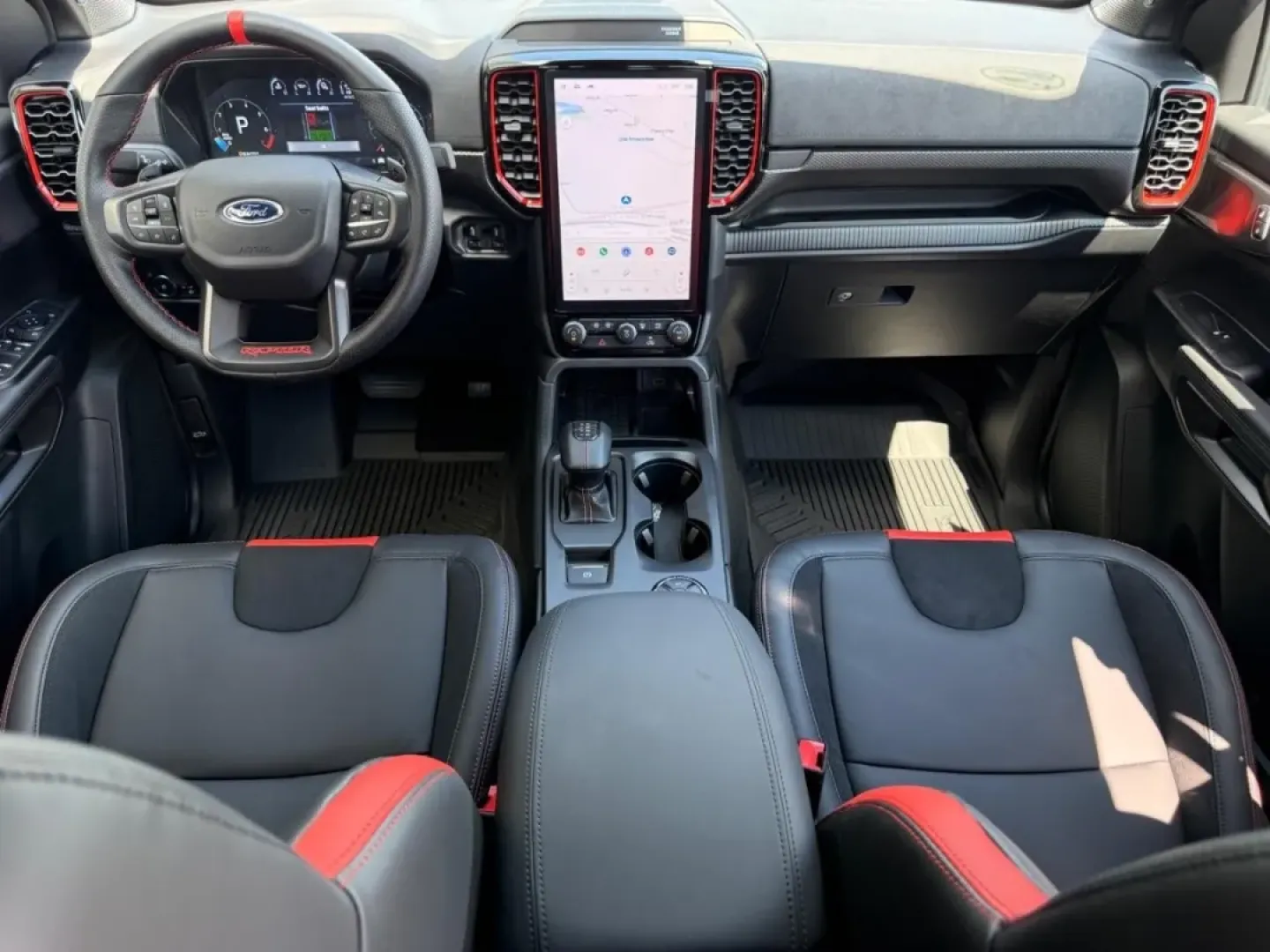 2025 /Ebony Leather Trimmed Ford Ranger Raptor (1FTER4LR7SL) with an 3.0L EcoBoost V6 engine, Automatic transmission, located at 141 Commercial Dr, Fredericktown, MO, 63645, (573) 783-6432, 37.570087, -90.320648 - Looking for the perfect vehicle that can handle your adventurous lifestyle while providing comfort and reliability? Look no further than the 2025 Ford Ranger Raptor available at Pettus Ford Fredericktown. With its rugged design and powerful capabilities, this truck is not just a mode of transportati - Photo#6