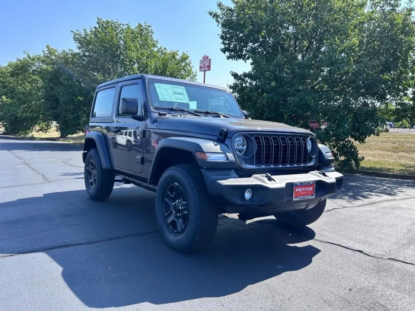 2025 /Black Cloth Jeep Wrangler Sport (1C4PJXAG6SW) with an 3.6L V6 24V VVT UPG I engine, located at 970 Woodlawn Dr., Farmington, MO, 63640, (573) 431-7800, 37.825642, -90.468674 - **Unleash Your Adventurous Spirit with the 2025 Jeep Wrangler!**<br /> <br /> Are you ready to elevate your outdoor adventures while ensuring your daily commute remains a breeze? The 2025 Jeep Wrangler, now available at Pettus CDJR Farmington, is the perfect blend of rugged capability and urban func - Photo#0