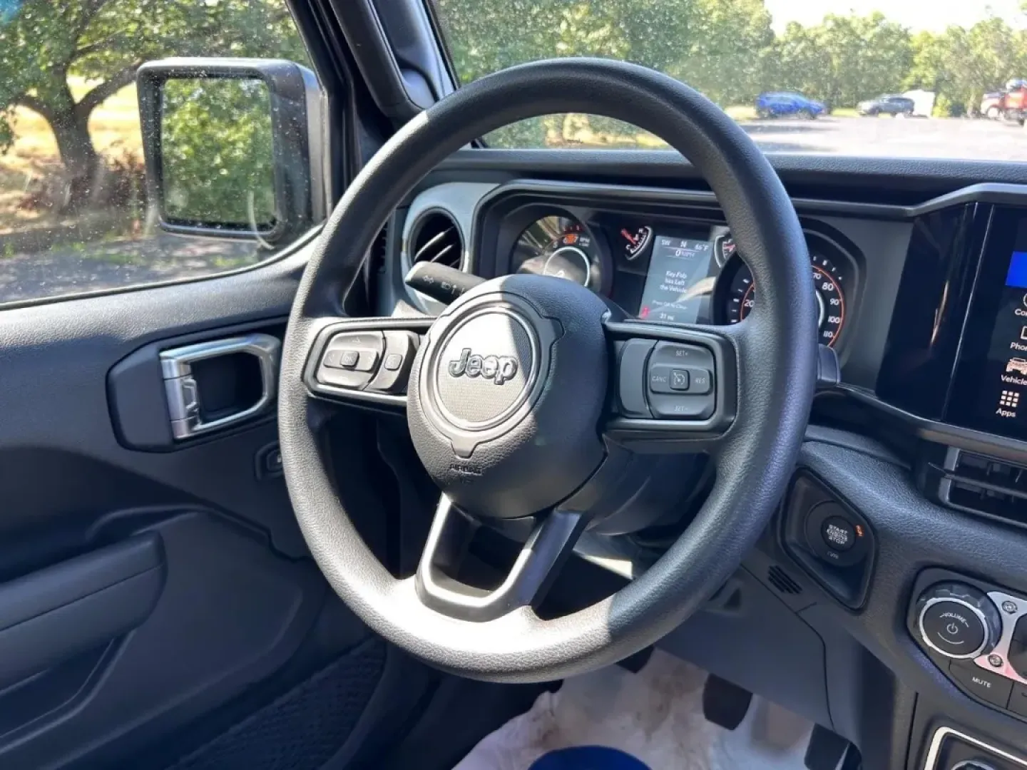 2025 /Black Cloth Jeep Wrangler Sport (1C4PJXAG6SW) with an 3.6L V6 24V VVT UPG I engine, located at 970 Woodlawn Dr., Farmington, MO, 63640, (573) 431-7800, 37.825642, -90.468674 - **Unleash Your Adventurous Spirit with the 2025 Jeep Wrangler!**<br /> <br /> Are you ready to elevate your outdoor adventures while ensuring your daily commute remains a breeze? The 2025 Jeep Wrangler, now available at Pettus CDJR Farmington, is the perfect blend of rugged capability and urban func - Photo#10
