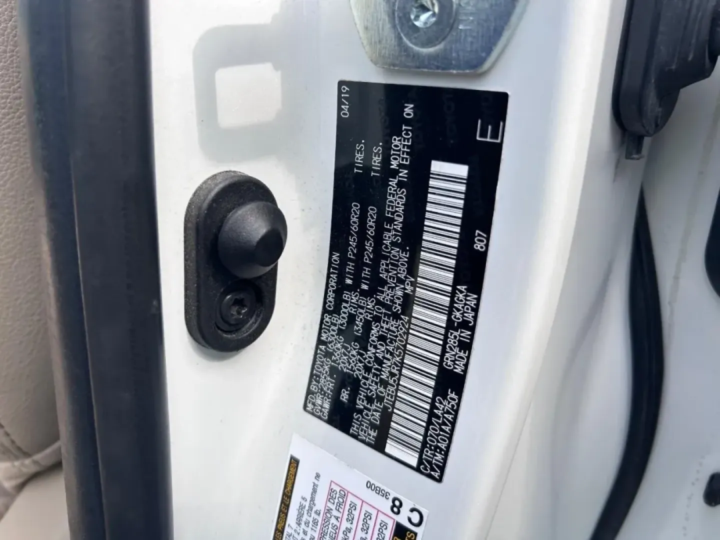 2019 /Sand Beige Leather Toyota 4Runner Limited (JTEBU5JR7K5) with an 4.0L V6 DOHC SMPI engine, Automatic transmission, located at 970 Woodlawn Dr., Farmington, MO, 63640, (573) 431-7800, 37.825642, -90.468674 - ### Adventure Awaits: Explore the Great Outdoors with the 2019 Toyota 4Runner<br /> <br /> If you're looking for a reliable companion for your weekend adventures or a vehicle that can handle both daily commutes and off-road excursions, the **2019 Toyota 4Runner** is your perfect match. This rugged S - Photo#24