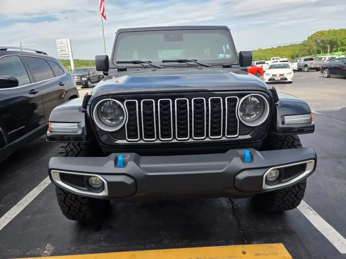 2024 /Black Jeep Wrangler Sahara 4xe (1C4RJXP68RW) with an Other engine, Automatic transmission, located at 12830 Highway 21, De Soto, MO, 63020, (636) 337-7777, 38.153099, -90.573624 - **Adventure Awaits with the 2024 Jeep Wrangler Sahara at Pettus CDJR DeSoto!**<br /> <br /> Whether you're navigating the bustling streets of De Soto, MO, or embarking on a weekend escapade to the picturesque Ozarks, the 2024 Jeep Wrangler Sahara is your perfect companion. Designed for those who cra - Photo#1