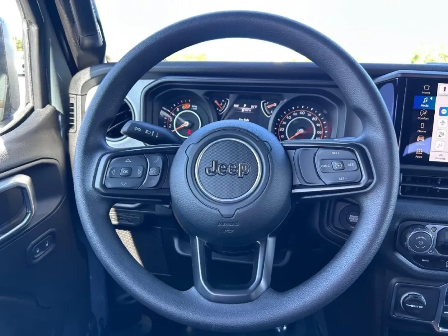 2025 /Black Cloth Jeep Wrangler Sport (1C4PJXDN2SW) with an 2.0L engine, located at 970 Woodlawn Dr., Farmington, MO, 63640, (573) 431-7800, 37.825642, -90.468674 - **Unleash Your Weekend Warrior: 2025 Jeep Wrangler at Pettus CDJR Farmington**<br /> <br /> Are you ready to take your weekend adventures to the next level? The 2025 Jeep Wrangler at Pettus CDJR Farmington is the perfect companion for those who crave the thrill of off-road escapades and the comfort - Photo#10