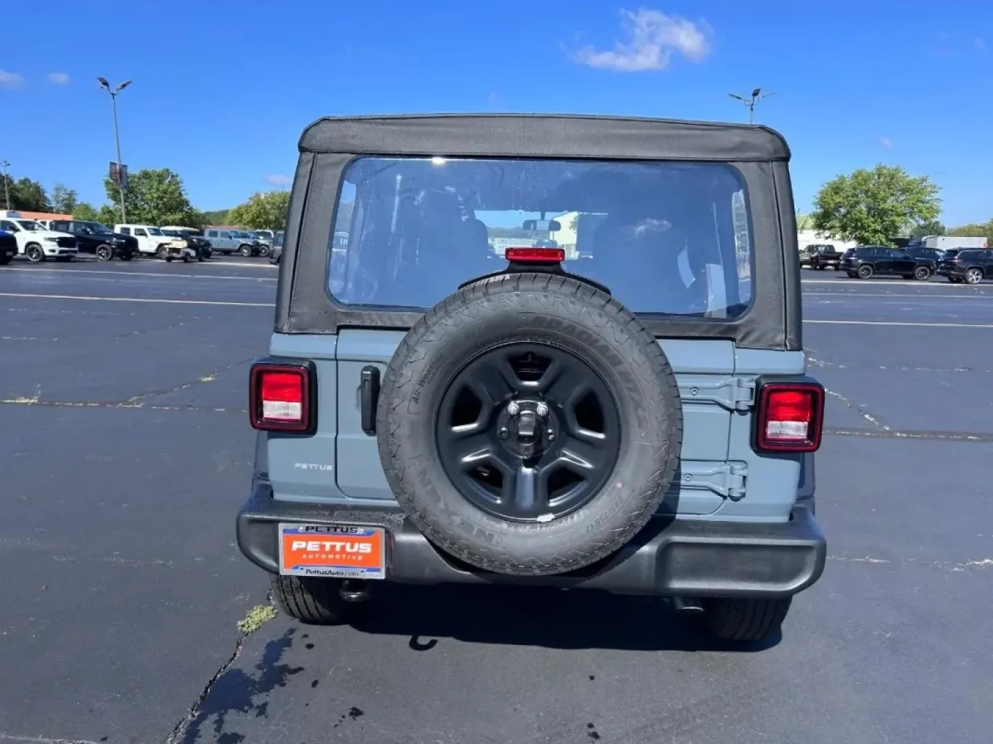 2025 /Black Cloth Jeep Wrangler Sport (1C4PJXDN2SW) with an 2.0L engine, located at 970 Woodlawn Dr., Farmington, MO, 63640, (573) 431-7800, 37.825642, -90.468674 - **Unleash Your Weekend Warrior: 2025 Jeep Wrangler at Pettus CDJR Farmington**<br /> <br /> Are you ready to take your weekend adventures to the next level? The 2025 Jeep Wrangler at Pettus CDJR Farmington is the perfect companion for those who crave the thrill of off-road escapades and the comfort - Photo#3