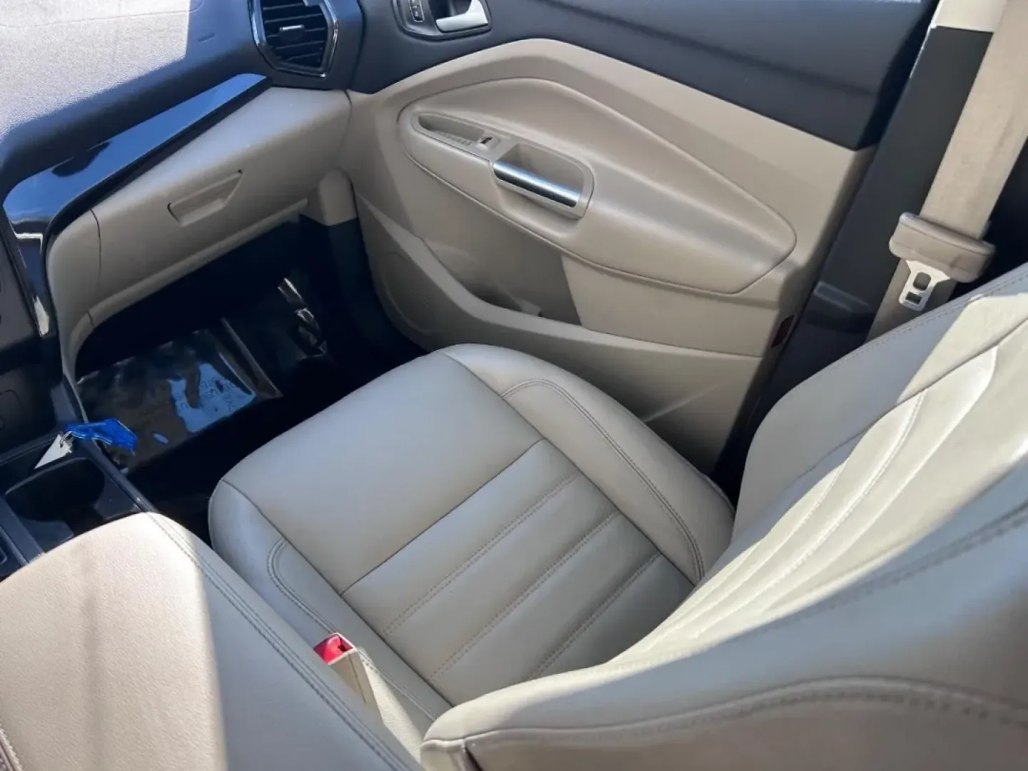 2017 /Medium Light Stone Leather Ford Escape Titanium (1FMCU0J91HU) with an 2.0L engine, Automatic transmission, located at 141 Commercial Dr, Fredericktown, MO, 63645, (573) 783-6432, 37.570087, -90.320648 - Are you looking for a versatile SUV that can handle everything from daily commutes to weekend adventures? Look no further than this stunning 2017 Ford Escape Titanium, available now at Pettus Ford Fredericktown! With its spacious interior and innovative features, this pre-owned SUV is the perfect ch - Photo#16