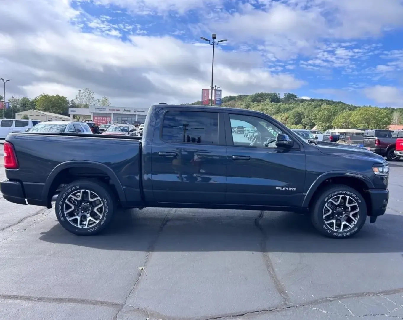2026 /Black Leather Ram 1500 Laramie (1C6SRFJPXTN) with an 3.0L I6 Hurricane SO Twin Turbo ESS engine, Automatic transmission, located at 970 Woodlawn Dr., Farmington, MO, 63640, (573) 431-7800, 37.825642, -90.468674 - **Unleash Your Adventurous Spirit with the 2026 Ram 1500 Laramie!** <br /> <br /> Are you ready to elevate your lifestyle with a truck that seamlessly blends power, style, and practicality? Look no further than the stunning 2026 Ram 1500 Laramie available now at Pettus CDJR Farmington. This truck is - Photo#1