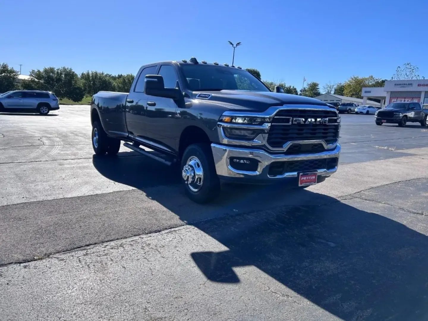 2026 /Diesel Gray/Black Cloth Ram 3500 Tradesman (3C63RRGL0TG) with an Straight 6 Turbocharged Diesel engine, located at 970 Woodlawn Dr., Farmington, MO, 63640, (573) 431-7800, 37.825642, -90.468674 - Imagine conquering your weekend adventures or tackling tough jobs with confidence in a rugged truck that embodies strength and reliability. Introducing the 2026 Ram 3500 Tradesman, ready to elevate your lifestyle with its impressive performance and exceptional capabilities. Whether you need a heavy- - Photo#0