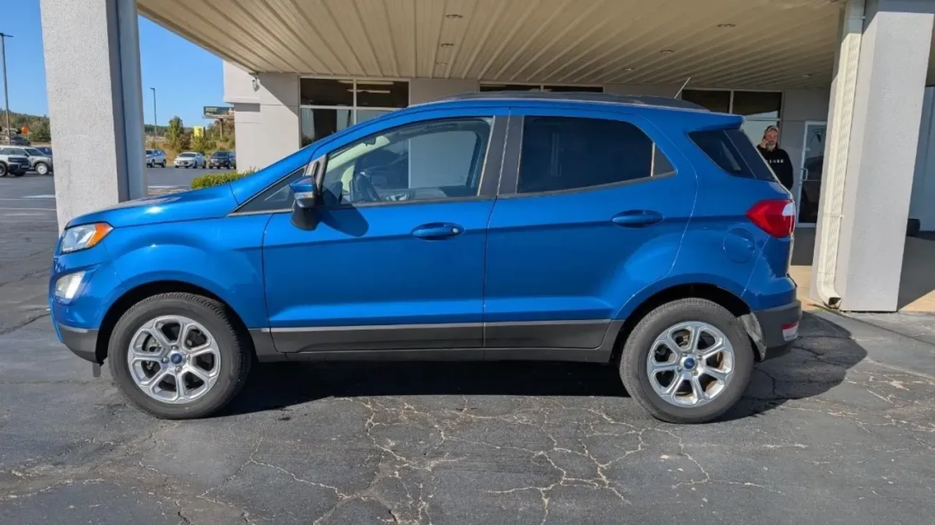 2021 /Ebony Black Cloth Ford EcoSport SE (MAJ3S2GE2MC) with an 1.0L EcoBoost engine, Automatic transmission, located at 141 Commercial Dr, Fredericktown, MO, 63645, (573) 783-6432, 37.570087, -90.320648 - Discover the perfect blend of style, efficiency, and versatility with the 2021 Ford EcoSport SE, now available at Pettus Ford Fredericktown. Whether you are commuting to work, shuttling kids to school, or embarking on weekend adventures, this compact SUV is designed to elevate your lifestyle. Locate - Photo#1