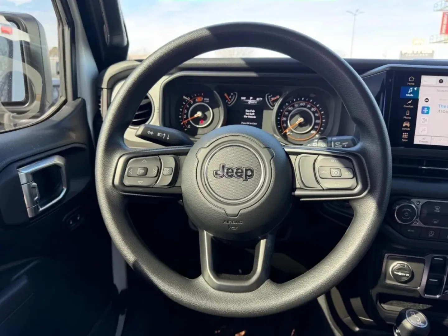 2026 /Black Cloth Jeep Wrangler Sport (1C4PJXDN9TW) with an 2.0L engine, 6M transmission, located at 970 Woodlawn Dr., Farmington, MO, 63640, (573) 431-7800, 37.825642, -90.468674 - **Adventure Awaits: Discover the 2026 Jeep Wrangler at Pettus CDJR DeSoto!**<br /> <br /> Are you ready to elevate your outdoor adventures and weekend getaways? The 2026 Jeep Wrangler is your ticket to exploration! This rugged SUV isn't just a vehicle; it's a lifestyle choice for those who crave fre - Photo#10