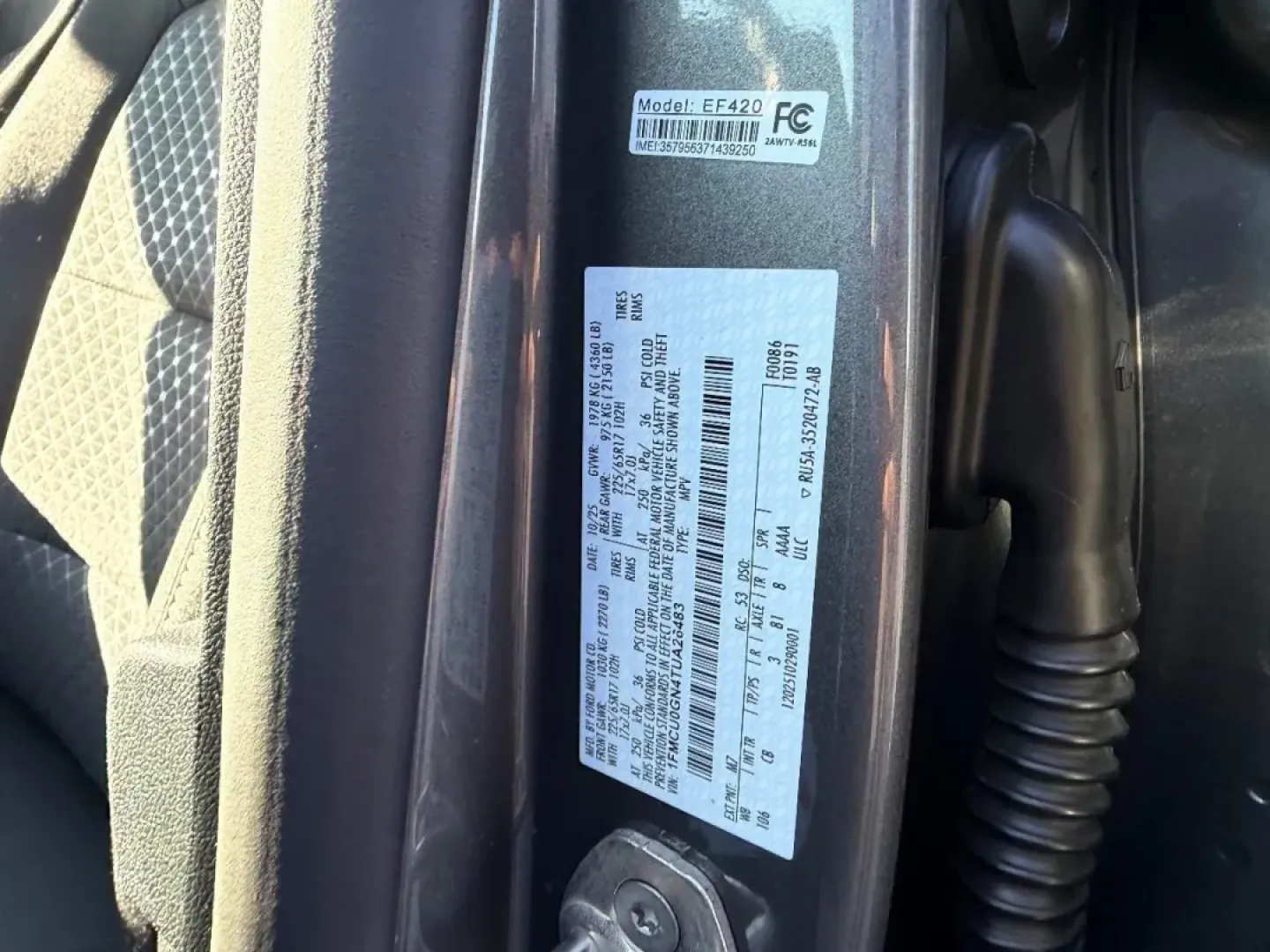 2026 /Ebony Cloth Ford Escape Active (1FMCU0GN4TU) with an 1.5L engine, located at 141 Commercial Dr, Fredericktown, MO, 63645, (573) 783-6432, 37.570087, -90.320648 - **Explore the 2026 Ford Escape: Your Next Adventure Awaits!**<br /> <br /> Are you ready to elevate your everyday adventures? The 2026 Ford Escape is the perfect SUV for those seeking a smart blend of comfort, performance, and versatility. Whether you're a growing family needing extra space, a commu - Photo#22