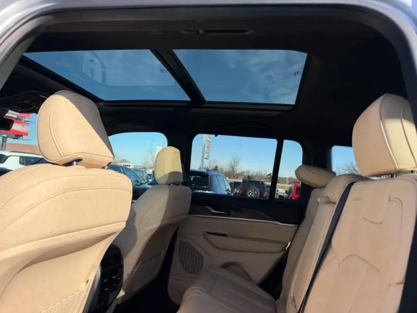 2025 /Wicker Beige/Black Leather Jeep Grand Cherokee Limited (1C4RJHBG8SC) with an 3.6L V6 24V VVT UPG I engine, located at 970 Woodlawn Dr., Farmington, MO, 63640, (573) 431-7800, 37.825642, -90.468674 - Ready for your next adventure? Imagine cruising through the scenic countryside, tackling rugged trails, or heading out on family road trips in the luxurious 2025 Jeep Grand Cherokee Limited. This SUV is designed for those who crave both comfort and capability, making it the perfect choice for active - Photo#10