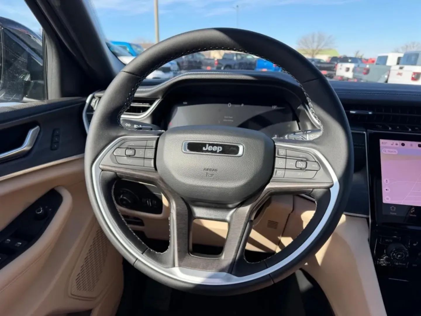 2025 /Wicker Beige/Black Leather Jeep Grand Cherokee Limited (1C4RJHBG8SC) with an 3.6L V6 24V VVT UPG I engine, located at 970 Woodlawn Dr., Farmington, MO, 63640, (573) 431-7800, 37.825642, -90.468674 - Ready for your next adventure? Imagine cruising through the scenic countryside, tackling rugged trails, or heading out on family road trips in the luxurious 2025 Jeep Grand Cherokee Limited. This SUV is designed for those who crave both comfort and capability, making it the perfect choice for active - Photo#12