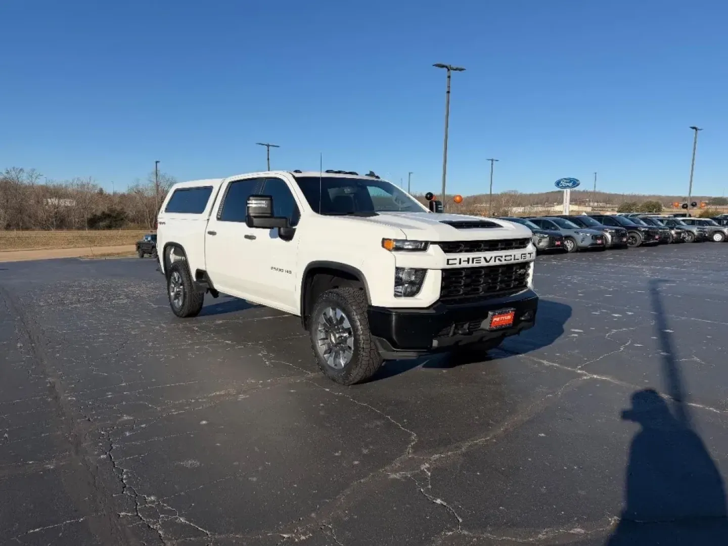 2021 /Jet Black Cloth Chevrolet Silverado 2500HD 4WD Custom Crew Cab (1GC4YME75MF) with an 6.6L V8 engine, 6A transmission, located at 141 Commercial Dr, Fredericktown, MO, 63645, (573) 783-6432, 37.570087, -90.320648 - **Unleash Your Adventurous Spirit with the 2021 Chevrolet Silverado 2500HD at Pettus Ford Fredericktown!**<br /> <br /> Are you ready to tackle your next adventure or simply need a powerful vehicle for your daily tasks? Look no further than the 2021 Chevrolet Silverado 2500HD, the perfect truck for - Photo#0
