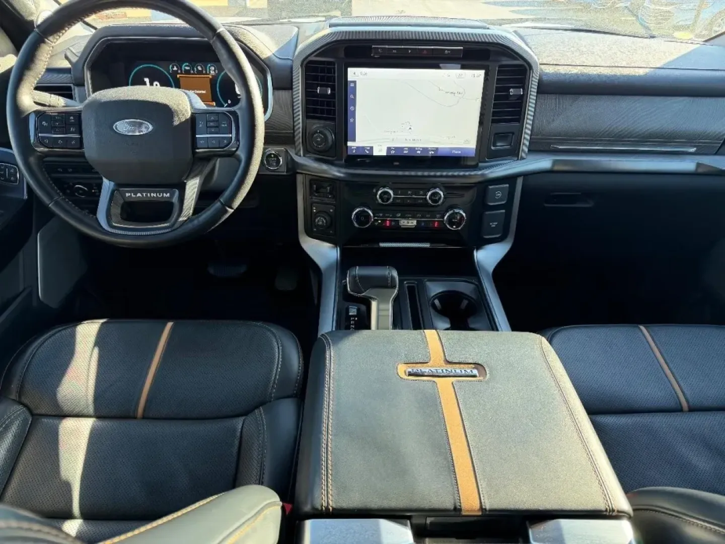 2022 /Black Leather Ford F-150 Platinum (1FTFW1ED8NF) with an 3.5L V6 engine, 6A transmission, located at 141 Commercial Dr, Fredericktown, MO, 63645, (573) 783-6432, 37.570087, -90.320648 - **Embrace Adventure with the 2022 Ford F-150 at Pettus Ford Fredericktown!**<br /> <br /> Are you ready to elevate your lifestyle with a powerful vehicle that adapts to your every need? Whether you're a weekend warrior seeking off-road thrills, a busy professional looking for dependability in long c - Photo#9