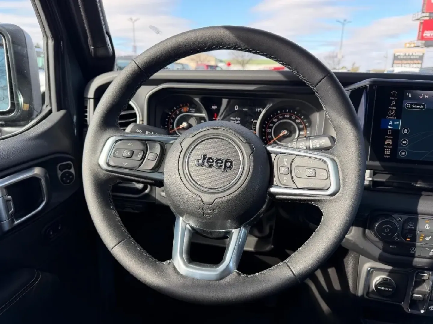 2026 /Black Leather Jeep Wrangler Sahara (1C4PJXENXTW) with an 2.0L engine, 6M transmission, located at 970 Woodlawn Dr., Farmington, MO, 63640, (573) 431-7800, 37.825642, -90.468674 - ### Adventure Awaits with the 2026 Jeep Wrangler Sahara at Pettus CDJR Farmington!<br /> <br /> If you're seeking a vehicle that embodies both rugged durability and modern comfort, look no further than the 2026 Jeep Wrangler Sahara, available exclusively at Pettus CDJR Farmington. This SUV is design - Photo#9