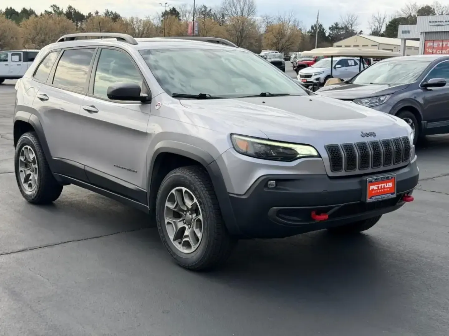 2020 /Black Leather Trimmed Jeep Cherokee Trailhawk (1C4PJMBN3LD) with an 2.0L engine, Automatic transmission, located at 970 Woodlawn Dr., Farmington, MO, 63640, (573) 431-7800, 37.825642, -90.468674 - Weekend trail runs, winter-weather school drop-offs, and road trips down Highway 67 feel a lot easier when your SUV is built to handle the plan-and the unexpected detour. This 2020 Jeep Cherokee Trailhawk is the kind of do-it-all crossover that fits real life in Farmington, MO: confident in the rain - Photo#1