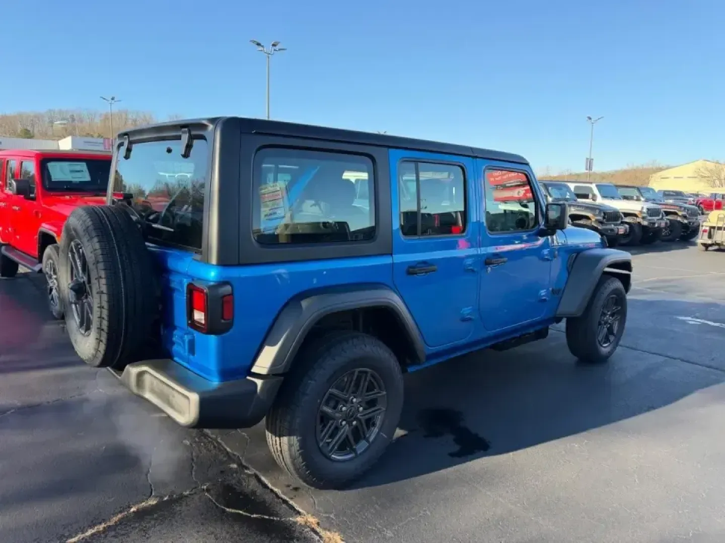 2026 /Black Cloth Jeep Wrangler Sport (1C4PJXDN6TW) with an 2.0L engine, 6M transmission, located at 970 Woodlawn Dr., Farmington, MO, 63640, (573) 431-7800, 37.825642, -90.468674 - **Adventure Awaits with the 2026 Jeep Wrangler at Pettus CDJR Farmington!**<br /> <br /> Are you ready to elevate your outdoor adventures and weekend getaways? Look no further than the stunning 2026 Jeep Wrangler, now available at Pettus CDJR Farmington! This rugged yet refined SUV is not just a veh - Photo#2