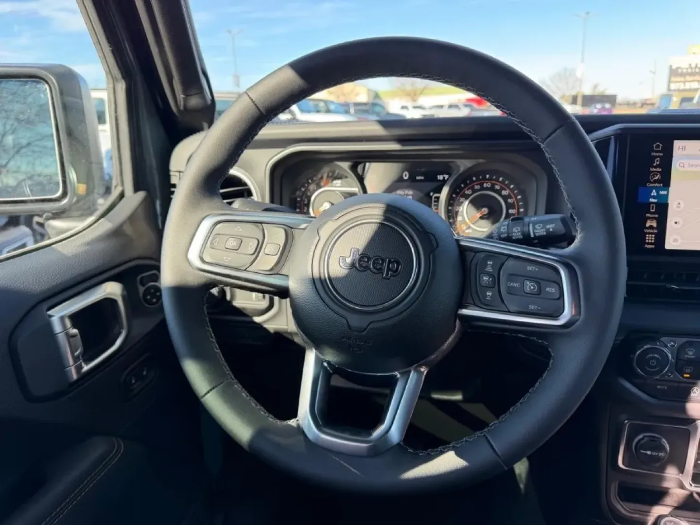 2026 /Black Leather Jeep Wrangler Sahara (1C4PJXEG1TW) with an 3.6L V6 engine, 6M transmission, located at 970 Woodlawn Dr., Farmington, MO, 63640, (573) 431-7800, 37.825642, -90.468674 - **Unleash Adventure with This 2026 Jeep Wrangler Sahara at Pettus CDJR Farmington!**<br /> <br /> If you're on the lookout for a versatile vehicle that can handle both your daily commute and weekend getaways, look no further! The 2026 Jeep Wrangler Sahara is the epitome of rugged sophistication, des - Photo#10