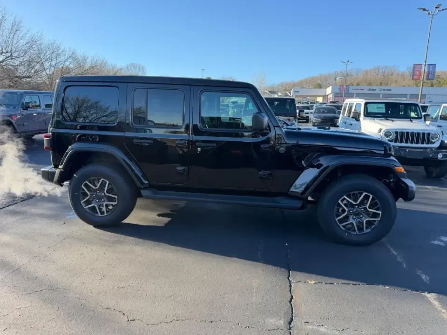 2026 /Black Leather Jeep Wrangler Sahara (1C4PJXEG7TW) with an 3.6L V6 engine, 6M transmission, located at 970 Woodlawn Dr., Farmington, MO, 63640, (573) 431-7800, 37.825642, -90.468674 - **Adventure Awaits: Discover the 2026 Jeep Wrangler Sahara at Pettus CDJR Farmington!**<br /> <br /> If you're looking for a versatile vehicle that can handle your weekend adventures while also being practical for daily commutes, look no further than the stunning 2026 Jeep Wrangler Sahara available - Photo#1