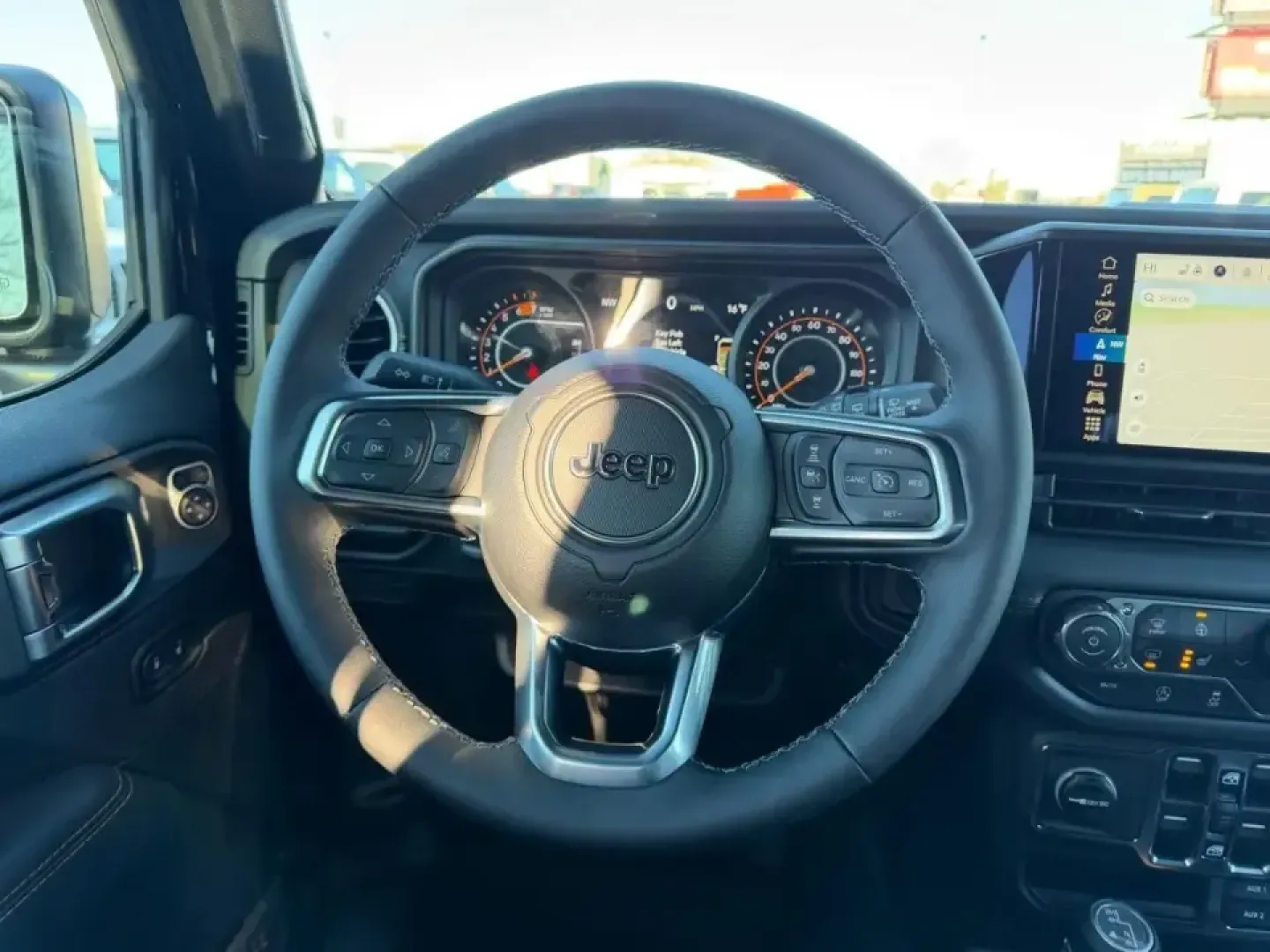 2026 /Black Leather Jeep Wrangler Sahara (1C4PJXEG7TW) with an 3.6L V6 engine, 6M transmission, located at 970 Woodlawn Dr., Farmington, MO, 63640, (573) 431-7800, 37.825642, -90.468674 - **Adventure Awaits: Discover the 2026 Jeep Wrangler Sahara at Pettus CDJR Farmington!**<br /> <br /> If you're looking for a versatile vehicle that can handle your weekend adventures while also being practical for daily commutes, look no further than the stunning 2026 Jeep Wrangler Sahara available - Photo#10