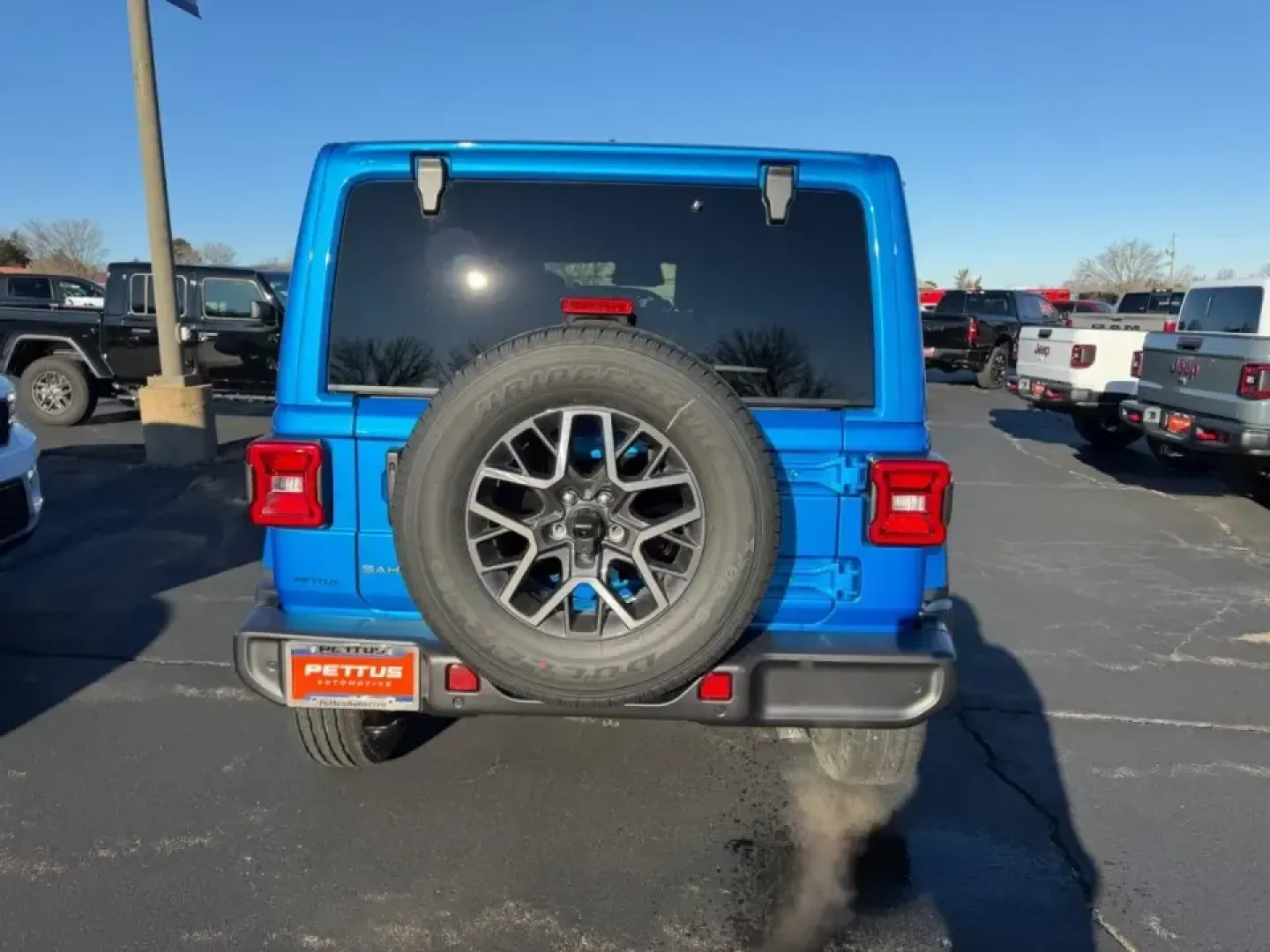2026 /Black Leather Jeep Wrangler Sahara (1C4PJXEN3TW) with an 2.0L engine, 6M transmission, located at 970 Woodlawn Dr., Farmington, MO, 63640, (573) 431-7800, 37.825642, -90.468674 - ### Explore Life's Adventures with the 2026 Jeep Wrangler Sahara A Perfect SUV for All Your Family Escapades!<br /> <br /> Are you ready to elevate your lifestyle? The 2026 Jeep Wrangler Sahara in an eye-catching Hydro Blue is not just an SUV; it's your gateway to adventure! Whether you're hitting - Photo#2