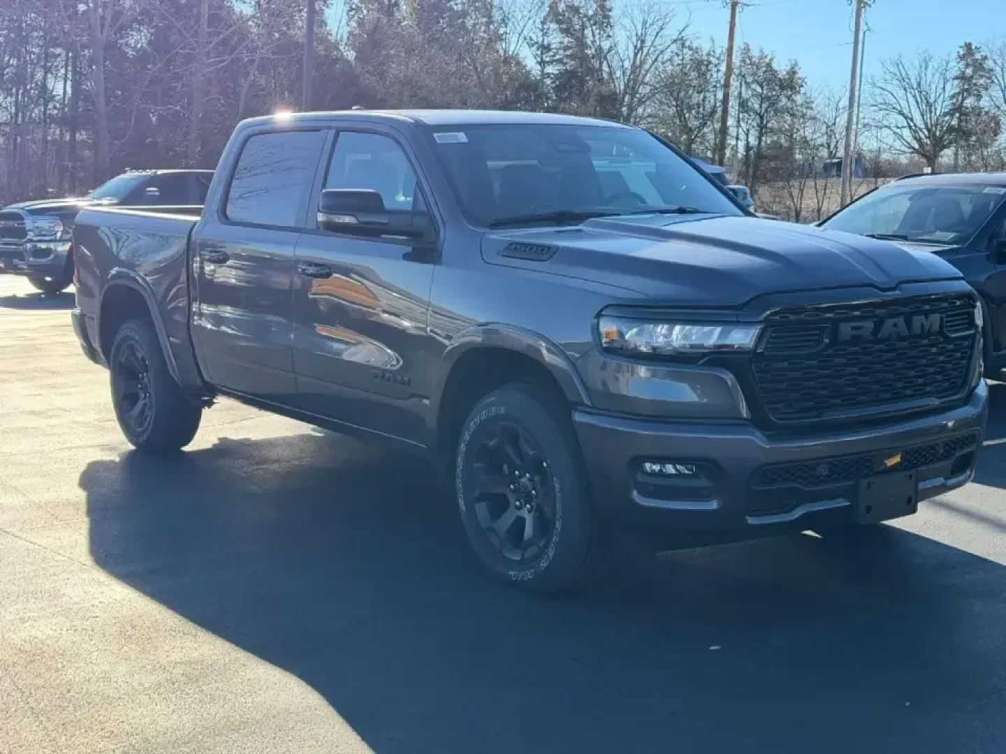 2026 /Black Cloth Ram 1500 Big Horn/Lone Star (1C6SRFFP1TN) with an 3.0L Straight 6 engine, 8A transmission, located at 970 Woodlawn Dr., Farmington, MO, 63640, (573) 431-7800, 37.825642, -90.468674 - Are you in search of a vehicle that can elevate your lifestyle, whether you're tackling weekend adventures, managing daily commutes, or hauling gear for family outings? Look no further! At Pettus CDJR Farmington, we proudly present a stunning 2026 Ram 1500 Big Horn that promises to be the perfect co - Photo#0