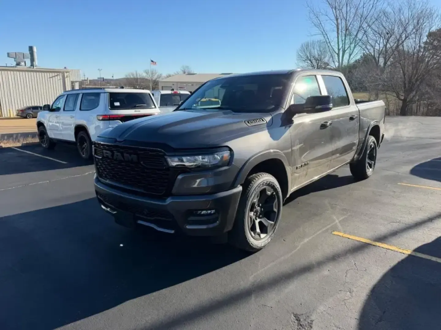 2026 /Black Cloth Ram 1500 Big Horn/Lone Star (1C6SRFFP1TN) with an 3.0L Straight 6 engine, 8A transmission, located at 970 Woodlawn Dr., Farmington, MO, 63640, (573) 431-7800, 37.825642, -90.468674 - Are you in search of a vehicle that can elevate your lifestyle, whether you're tackling weekend adventures, managing daily commutes, or hauling gear for family outings? Look no further! At Pettus CDJR Farmington, we proudly present a stunning 2026 Ram 1500 Big Horn that promises to be the perfect co - Photo#6