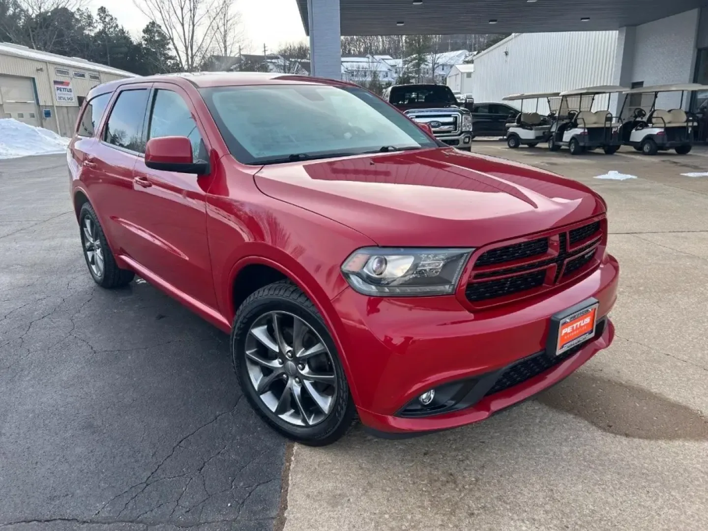 2015 /Black Leather Dodge Durango SXT (1C4RDJAG4FC) with an 3.6L V6 24V VVT Flex Fuel engine, Automatic transmission, located at 970 Woodlawn Dr., Farmington, MO, 63640, (573) 431-7800, 37.825642, -90.468674 - Are you ready for adventures with your family or an exhilarating weekend getaway? The 2015 Dodge Durango SXT is the perfect SUV to elevate your lifestyle and make every journey memorable. With its striking Redline 2 Coat Pearl exterior and spacious interior, this pre-owned vehicle is designed for co - Photo#0