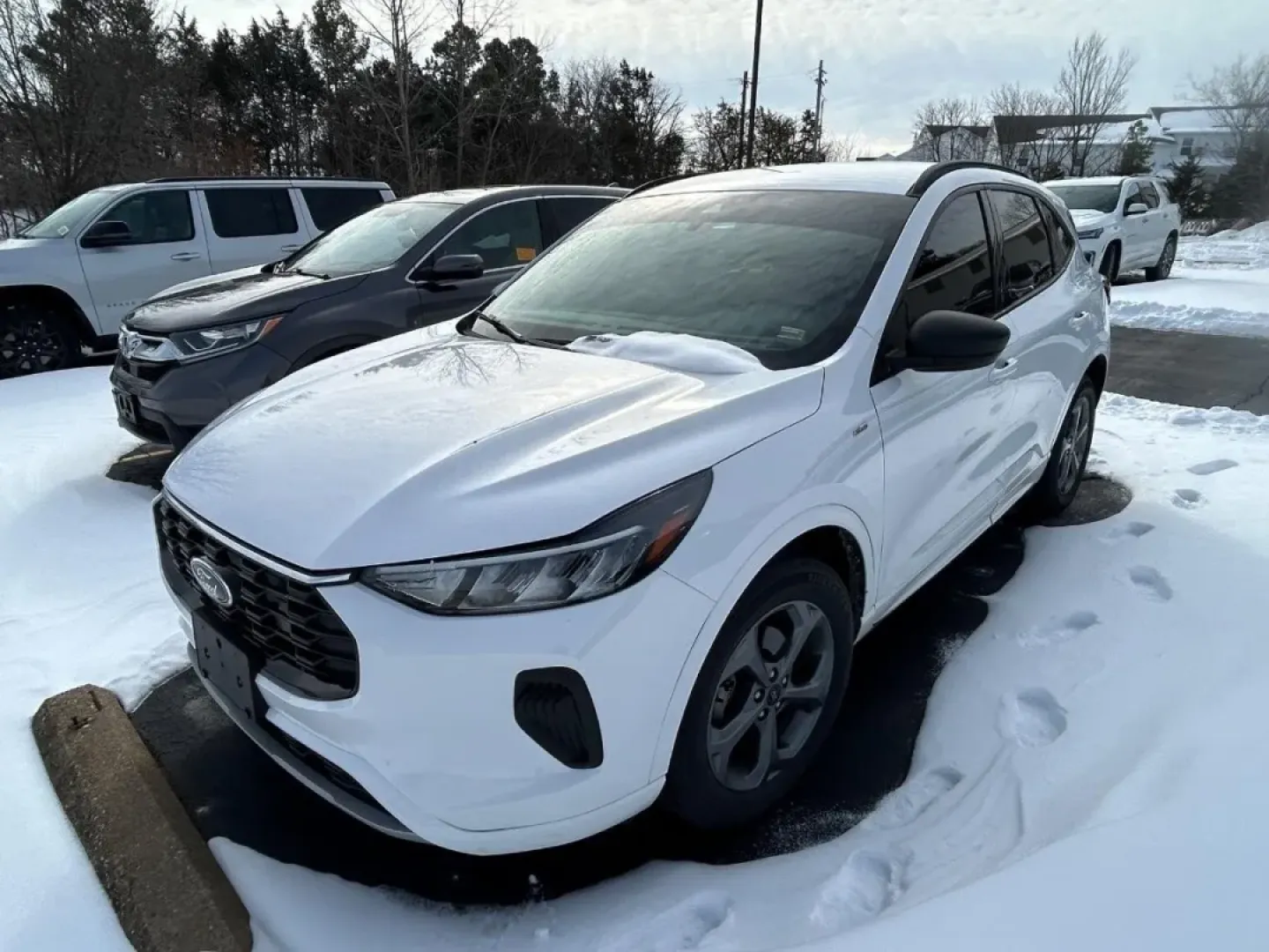 2023 /Ebony Leather Trimmed Ford Escape ST-Line (1FMCU9MN5PU) with an 1.5L EcoBoost engine, Automatic transmission, located at 970 Woodlawn Dr., Farmington, MO, 63640, (573) 431-7800, 37.825642, -90.468674 - Are you ready to elevate your daily commute or weekend adventures? Look no further than this stunning 2023 Ford Escape ST-Line, now available at Pettus CDJR Farmington! With its sleek design, advanced features, and exceptional fuel efficiency, this SUV is perfect for anyone looking to blend style wi - Photo#0