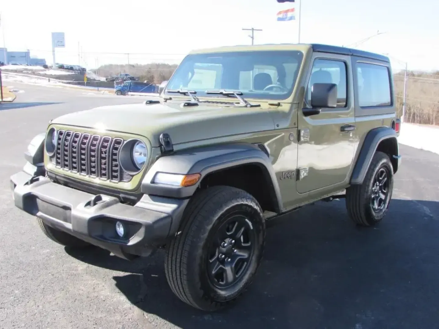 2026 /Black Jeep Wrangler Sport (1C4PJXANXTW) with an 2.0L L4 DOHC 16V TURBO engine, 6M transmission, located at 12830 Highway 21, De Soto, MO, 63020, (636) 337-7777, 38.153099, -90.573624 - **Unleash Your Adventurous Spirit with the 2026 Jeep Wrangler Sport at Pettus CDJR DeSoto!**<br /> <br /> If you're dreaming of weekend getaways filled with off-road adventures or simply want a reliable SUV for your daily commute, the 2026 Jeep Wrangler Sport is the perfect companion. With its rugge - Photo#2