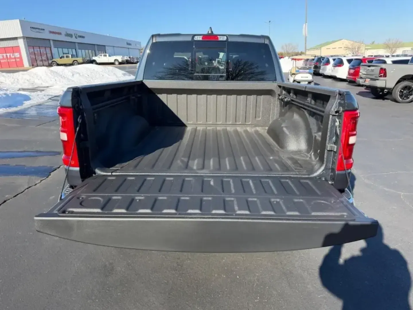 2026 /Diesel Gray/Black Cloth Ram 1500 Big Horn/Lone Star (1C6SRFFPXTN) with an 3.0L Straight 6 engine, 8A transmission, located at 970 Woodlawn Dr., Farmington, MO, 63640, (573) 431-7800, 37.825642, -90.468674 - If you're searching for a powerful and versatile truck that can handle everything from weekend adventures to daily commutes, look no further than this stunning 2026 Ram 1500 Big Horn/Lone Star, available now at Pettus CDJR Farmington. Perfectly positioned for those in need of a reliable workhorse, t - Photo#4