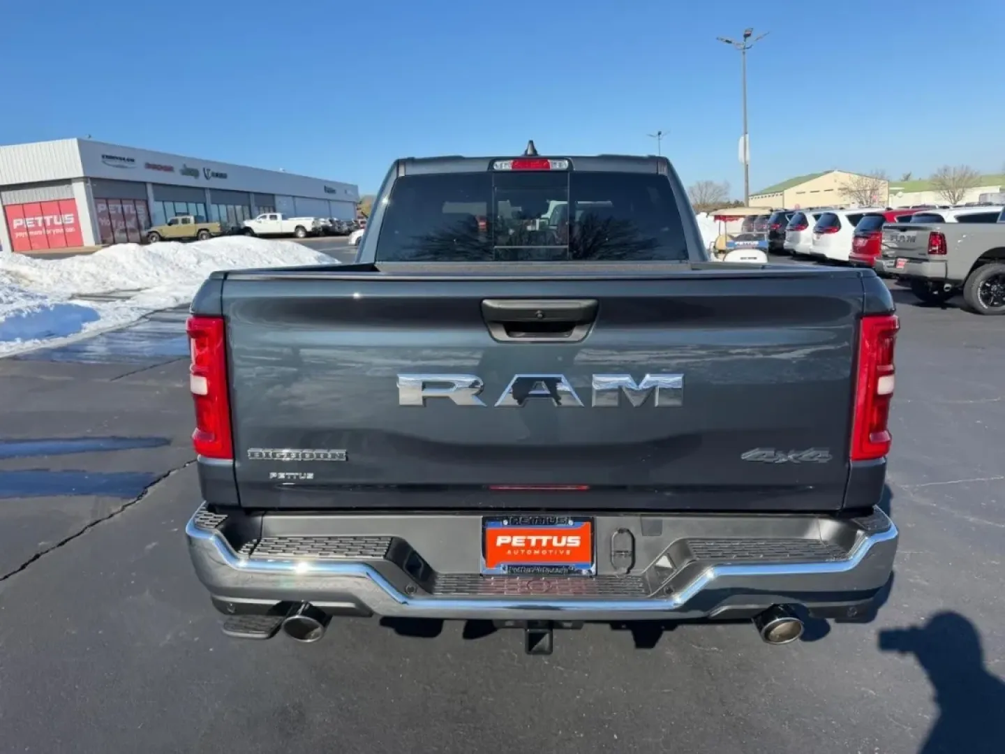 2026 /Diesel Gray/Black Cloth Ram 1500 Big Horn/Lone Star (1C6SRFFPXTN) with an 3.0L Straight 6 engine, 8A transmission, located at 970 Woodlawn Dr., Farmington, MO, 63640, (573) 431-7800, 37.825642, -90.468674 - If you're searching for a powerful and versatile truck that can handle everything from weekend adventures to daily commutes, look no further than this stunning 2026 Ram 1500 Big Horn/Lone Star, available now at Pettus CDJR Farmington. Perfectly positioned for those in need of a reliable workhorse, t - Photo#3