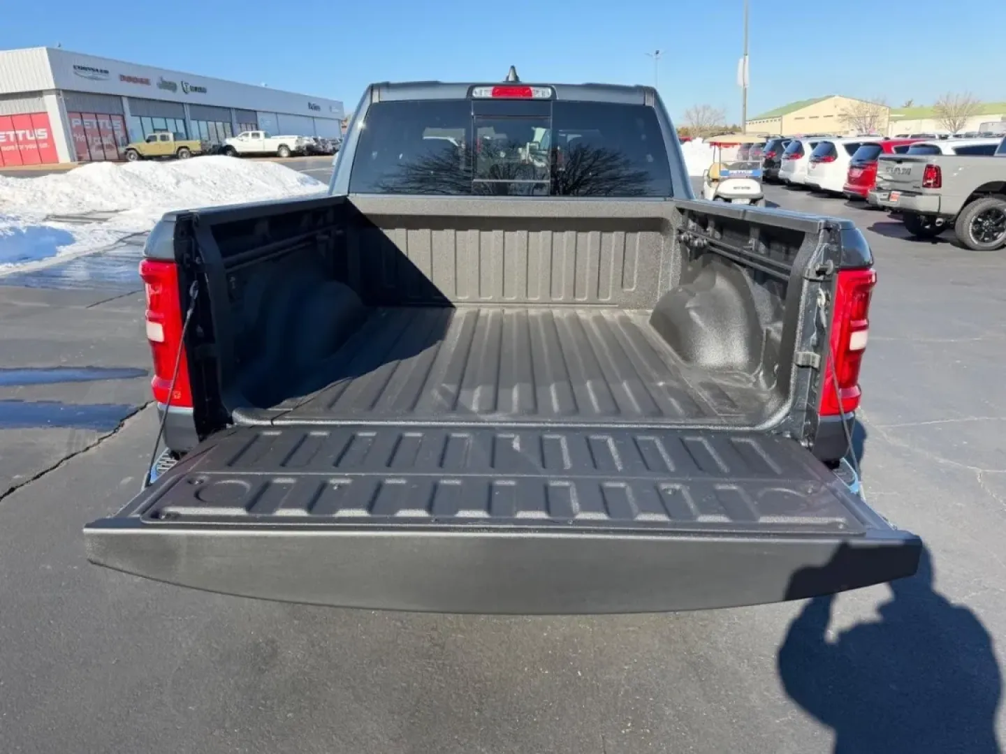 2026 /Diesel Gray/Black Cloth Ram 1500 Big Horn/Lone Star (1C6SRFFPXTN) with an 3.0L Straight 6 engine, 8A transmission, located at 970 Woodlawn Dr., Farmington, MO, 63640, (573) 431-7800, 37.825642, -90.468674 - If you're searching for a powerful and versatile truck that can handle everything from weekend adventures to daily commutes, look no further than this stunning 2026 Ram 1500 Big Horn/Lone Star, available now at Pettus CDJR Farmington. Perfectly positioned for those in need of a reliable workhorse, t - Photo#4