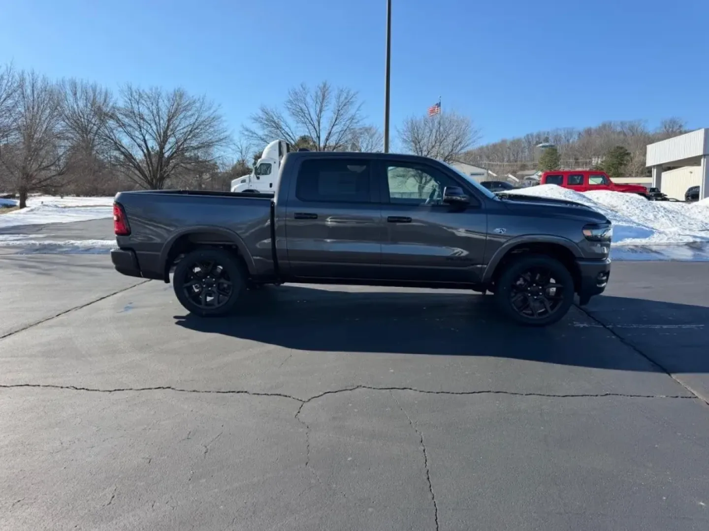 2026 /Black Leather Ram 1500 Laramie (1C6SRFJT9TN) with an 5.7L engine, Automatic transmission, located at 970 Woodlawn Dr., Farmington, MO, 63640, (573) 431-7800, 37.825642, -90.468674 - **Unleash Adventure with the 2026 Ram 1500 Laramie at Pettus CDJR Farmington!**<br /> <br /> Are you ready to elevate your lifestyle with a vehicle that embodies rugged sophistication and unmatched capability? Whether you're a weekend warrior planning your next adventure, a growing family seeking th - Photo#1