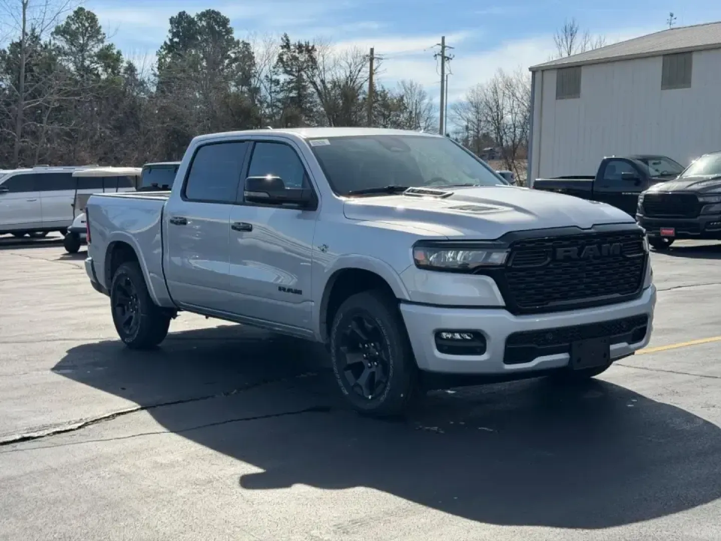 2026 /Diesel Gray/Black Cloth Ram 1500 Big Horn/Lone Star (1C6SRFFT0TN) with an 5.7L engine, 8A transmission, located at 970 Woodlawn Dr., Farmington, MO, 63640, (573) 431-7800, 37.825642, -90.468674 - Built for real life in Southeast Missouri-whether you're towing the boat to Lake Wappapello, hauling supplies for a weekend project, or stacking up highway miles on US67-this 2026 Ram 1500 Big Horn/Lone Star delivers the kind of confident comfort and muscle that makes every day feel easier. With jus - Photo#0
