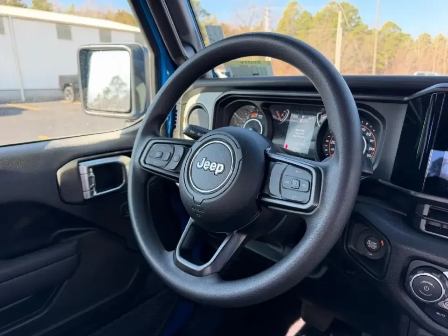 2026 /Black Cloth Jeep Wrangler Sport (1C4PJXAN5TW) with an 2.0L engine, 6M transmission, located at 970 Woodlawn Dr., Farmington, MO, 63640, (573) 431-7800, 37.825642, -90.468674 - Weekend trails, lake days, and winter-weather confidence all start with the right SUV-and this **2026 Jeep Wrangler Sport 4x4** is built for the Farmington lifestyle. Whether you're packing up for a quick escape to **St. Joe State Park**, heading out toward **Flat River** for fishing, or just commut - Photo#10